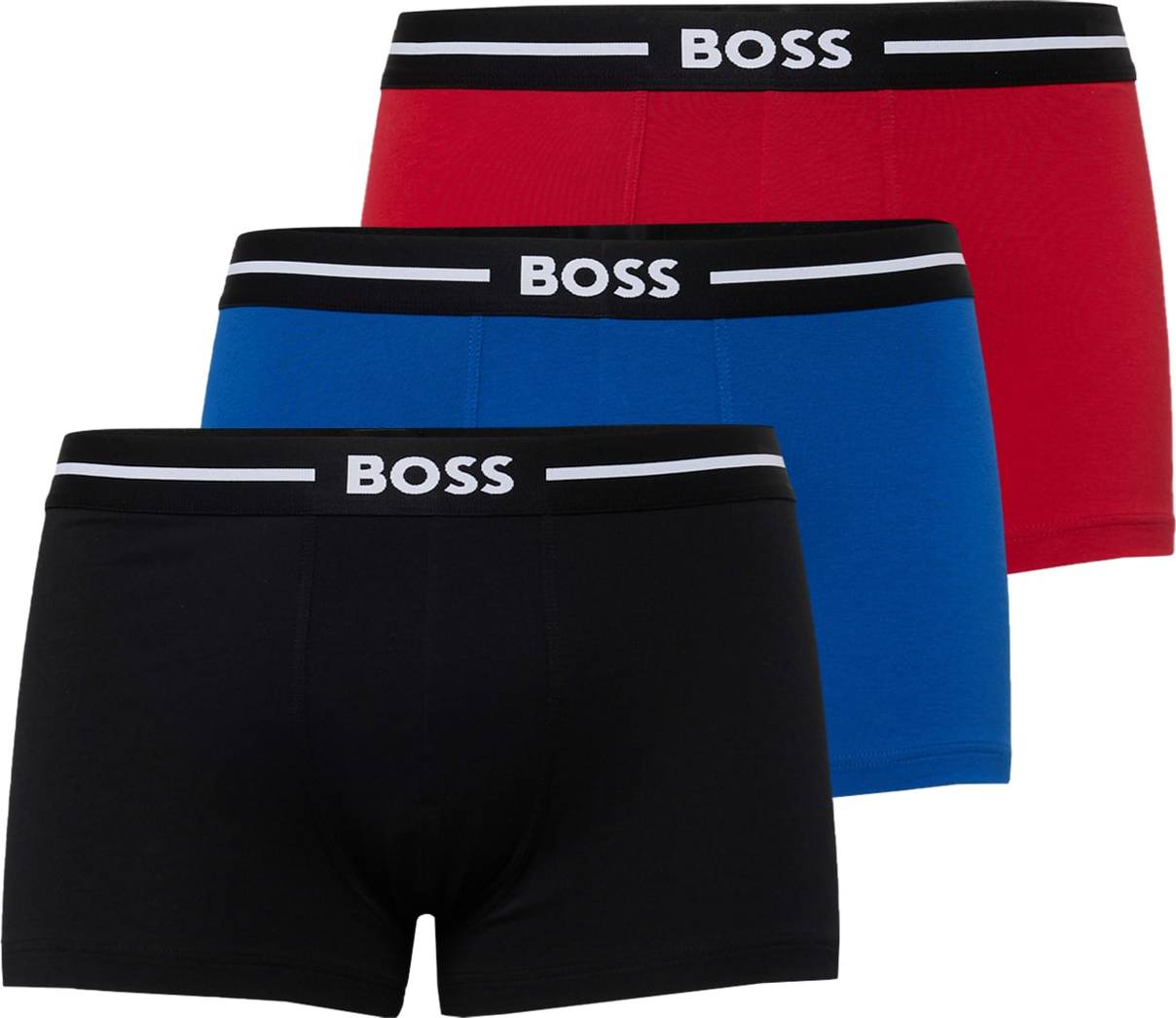 BOSS Black Boxerky 'Bold' královská modrá / červená / černá / offwhite