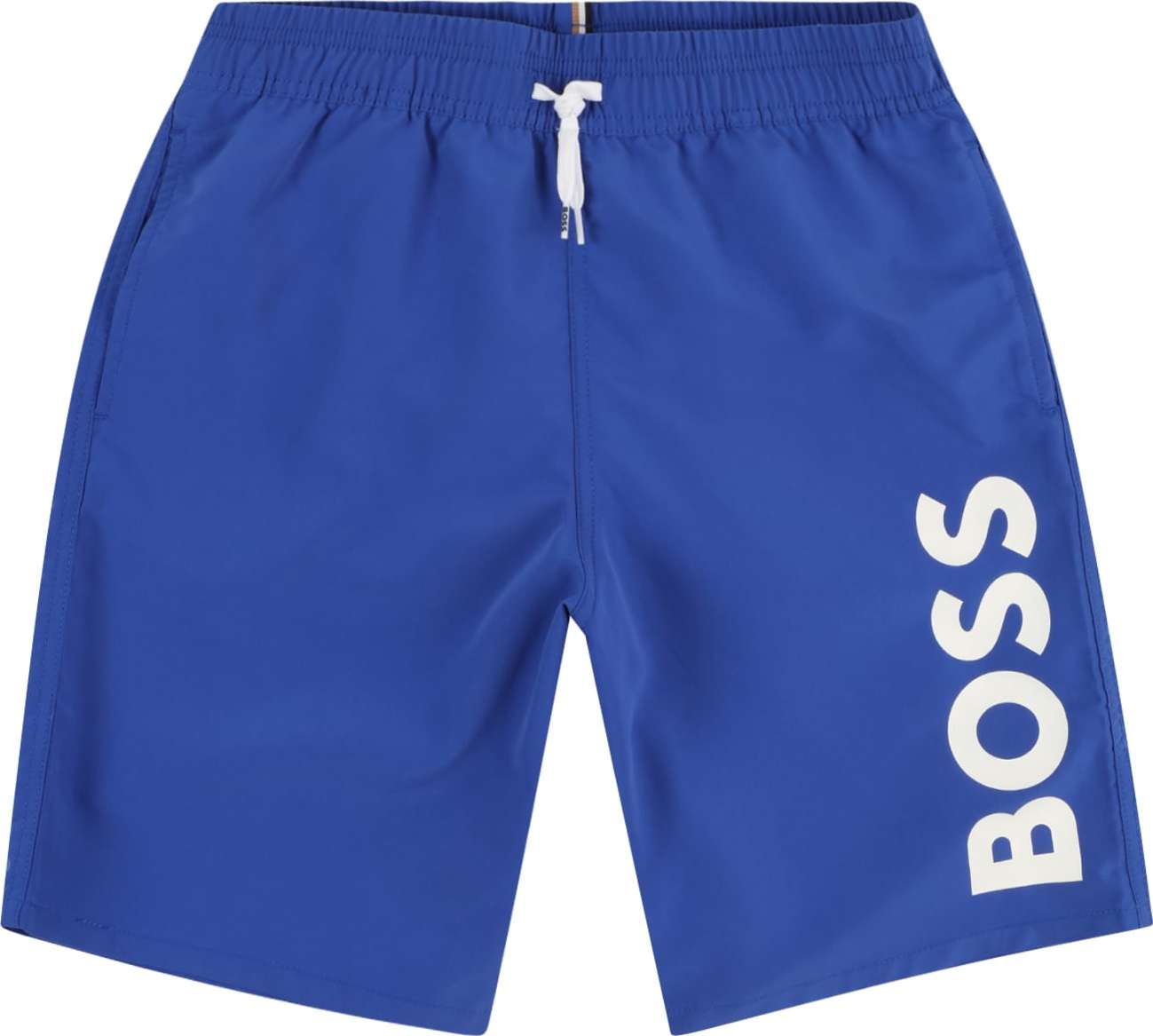 BOSS Kidswear Plavecké šortky modrá / bílá