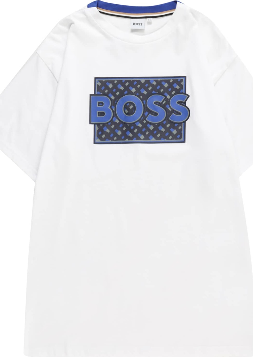 BOSS Kidswear Tričko modrá / námořnická modř / režná / bílá