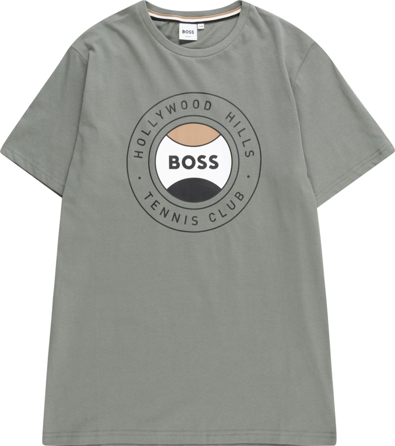 BOSS Kidswear Tričko nažloutlá / olivová / černá / bílá