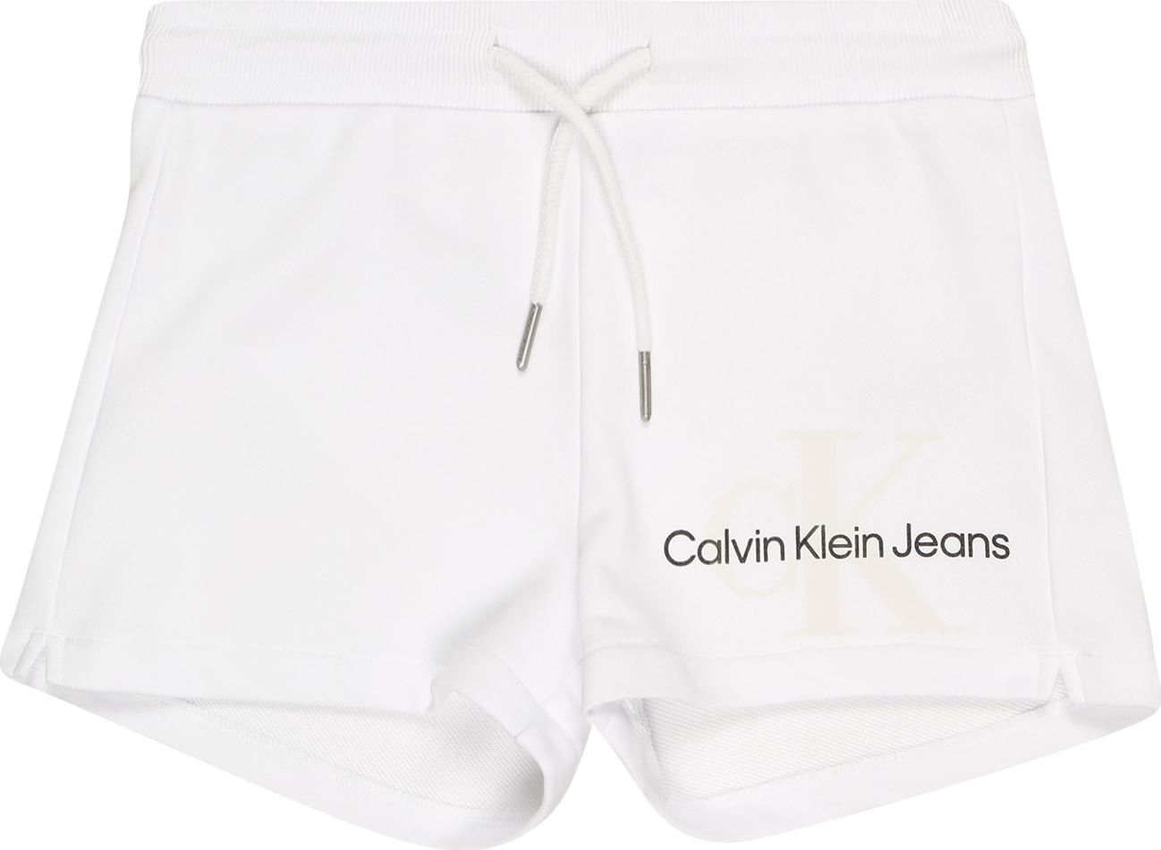 Calvin Klein Jeans Kalhoty černá / bílá