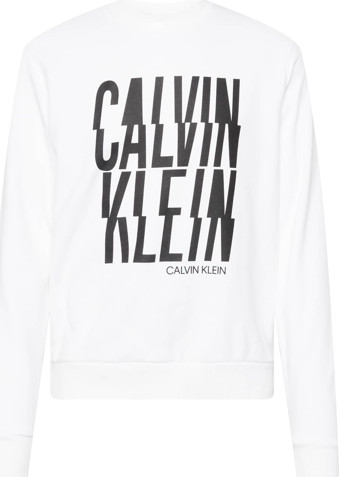 Calvin Klein Mikina černá / bílá