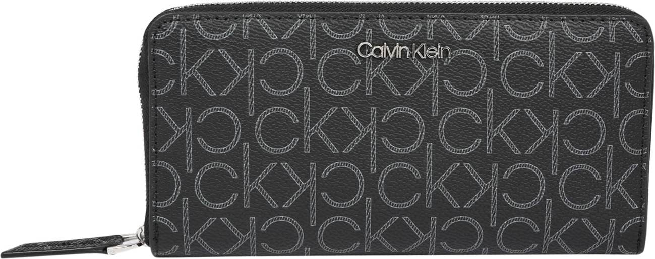 Calvin Klein Peněženka šedá / černá