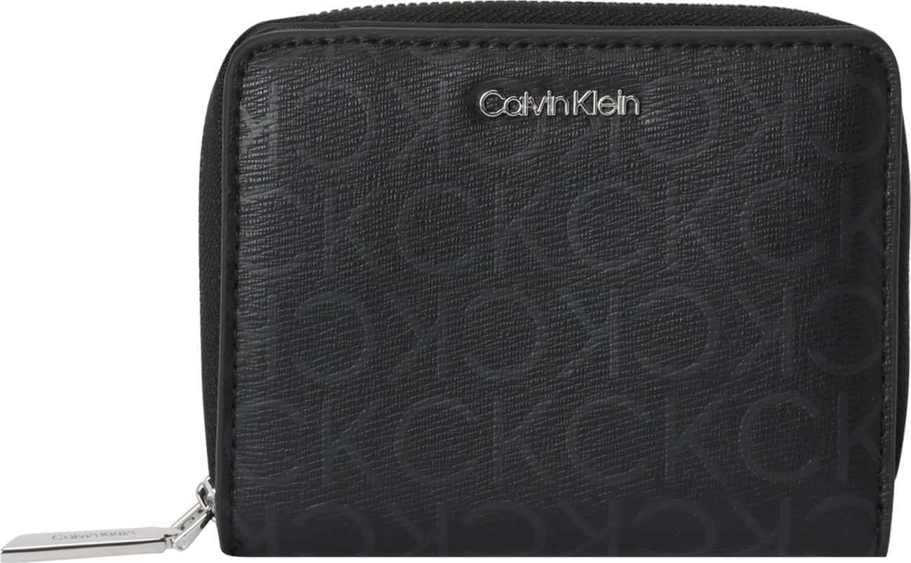 Calvin Klein Peněženka tmavě šedá / černá / stříbrná