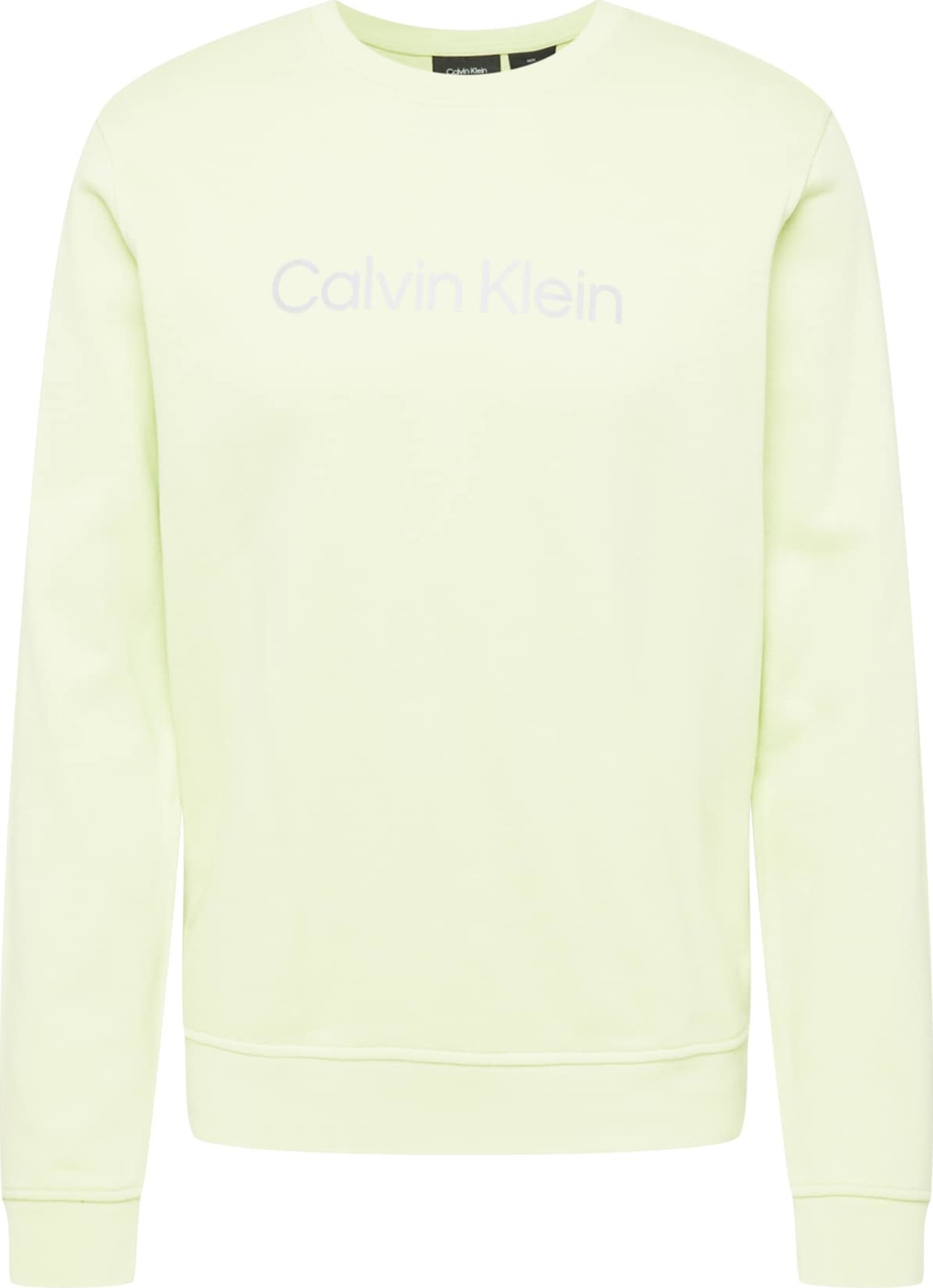 Calvin Klein Sport Sportovní mikina stříbrně šedá / světle zelená