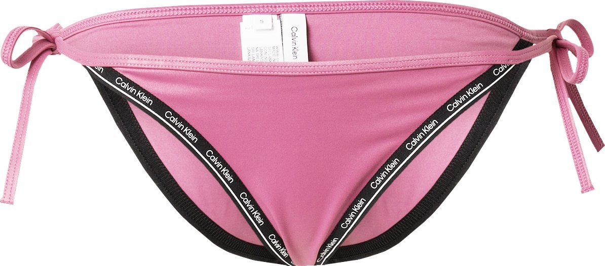 Calvin Klein Swimwear Spodní díl plavek světle růžová / černá / bílá