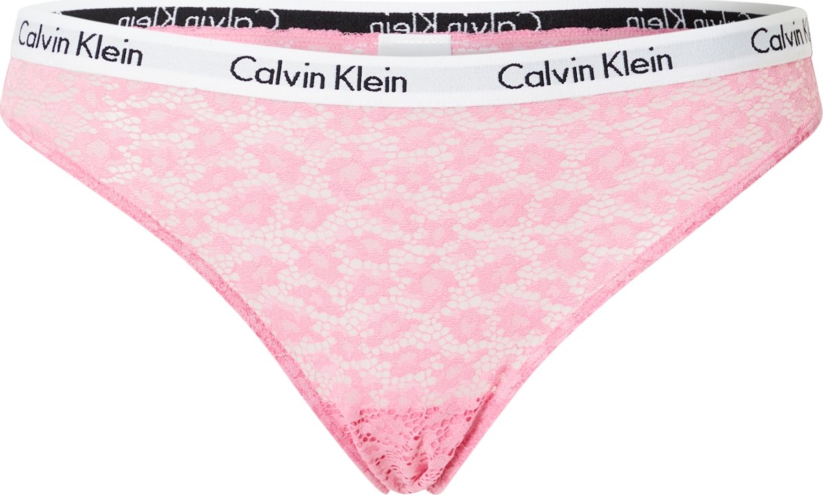 Calvin Klein Underwear Kalhotky 'CAROUSEL' růžová / černá / bílá