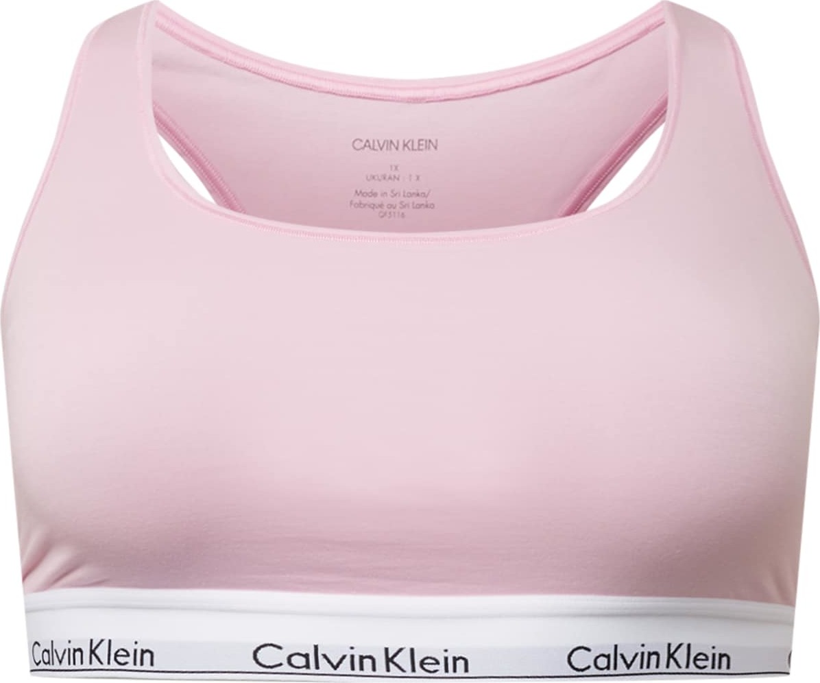 Calvin Klein Underwear Plus Podprsenka růžová / černá / bílá