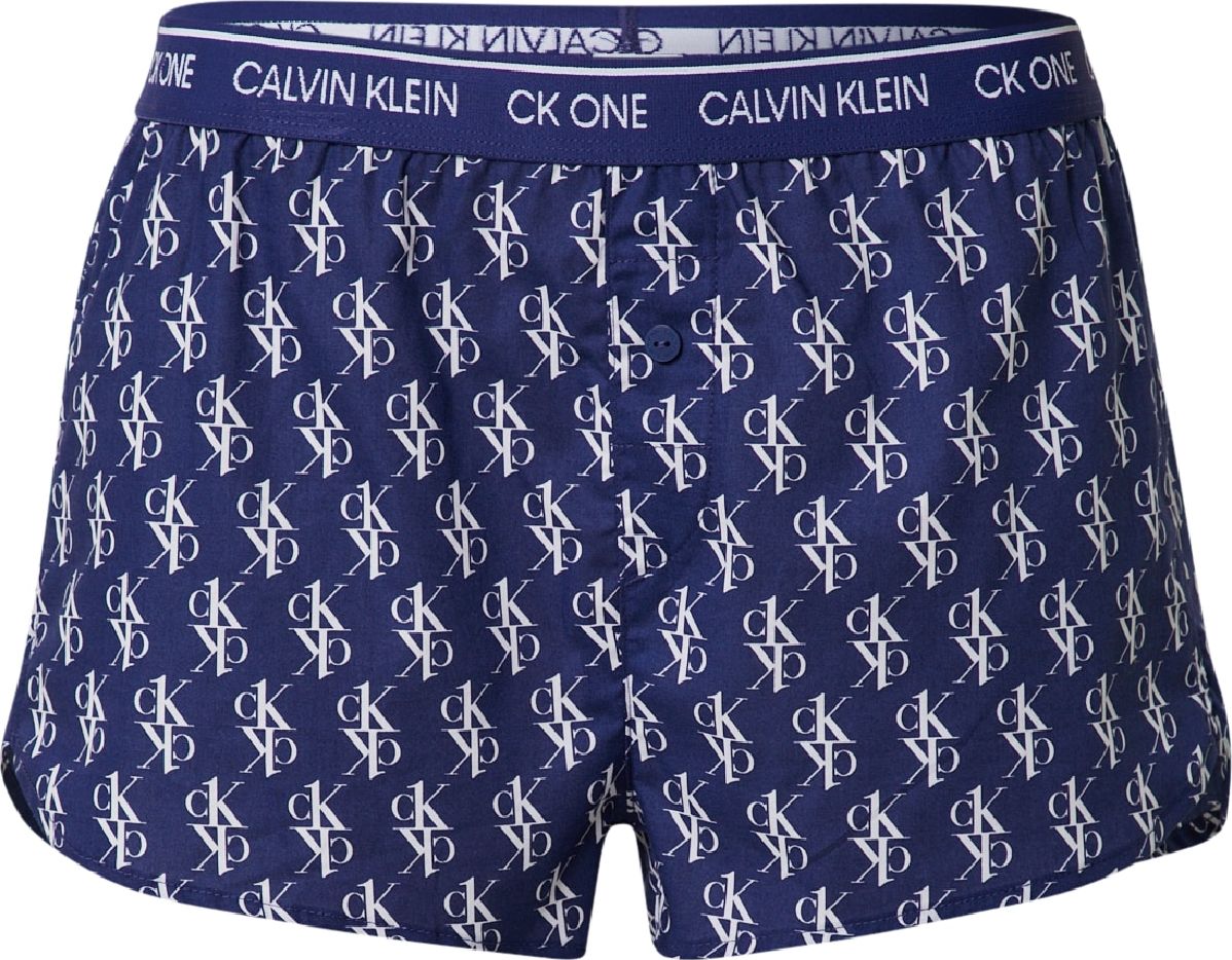 Calvin Klein Underwear Pyžamové kalhoty modrá / světle šedá