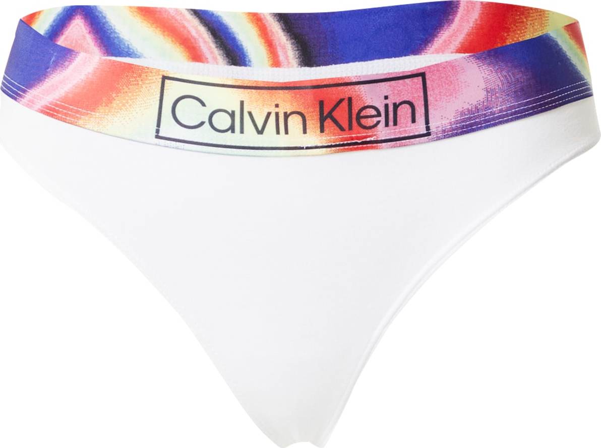 Calvin Klein Underwear Tanga žlutá / tmavě fialová / oranžová / pink / bílá