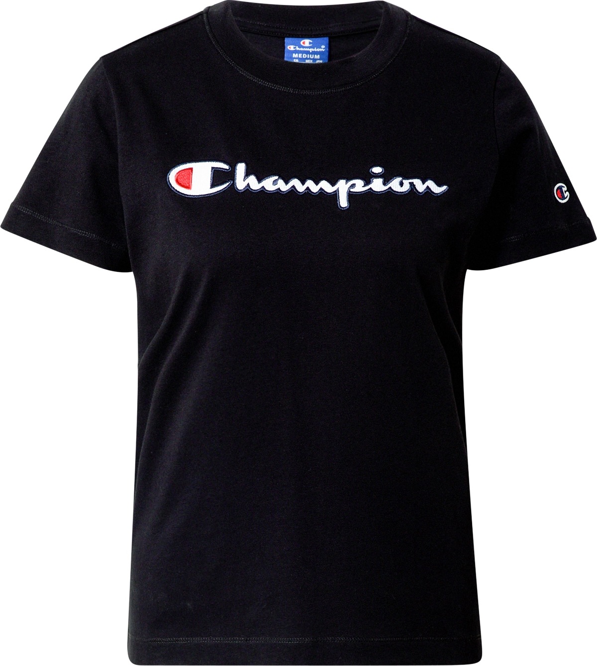 Champion Authentic Athletic Apparel Tričko černá / bílá