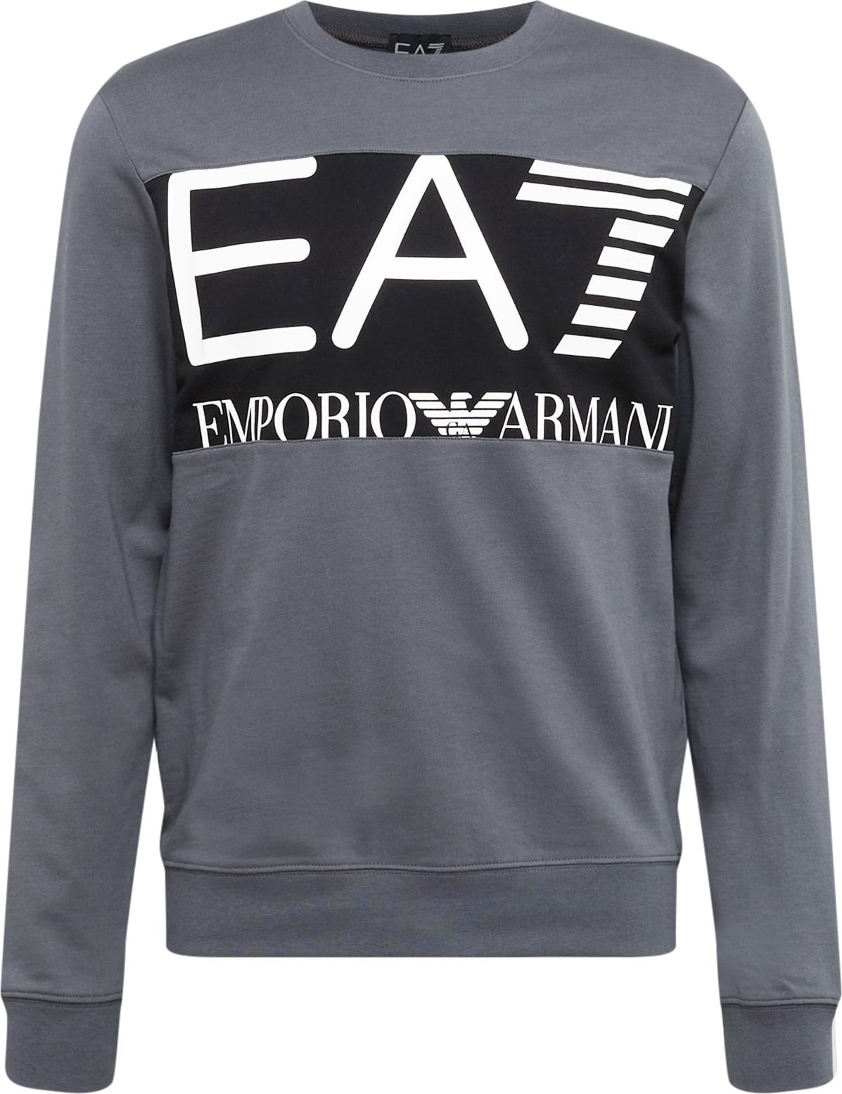 EA7 Emporio Armani Mikina šedá / černá / bílá