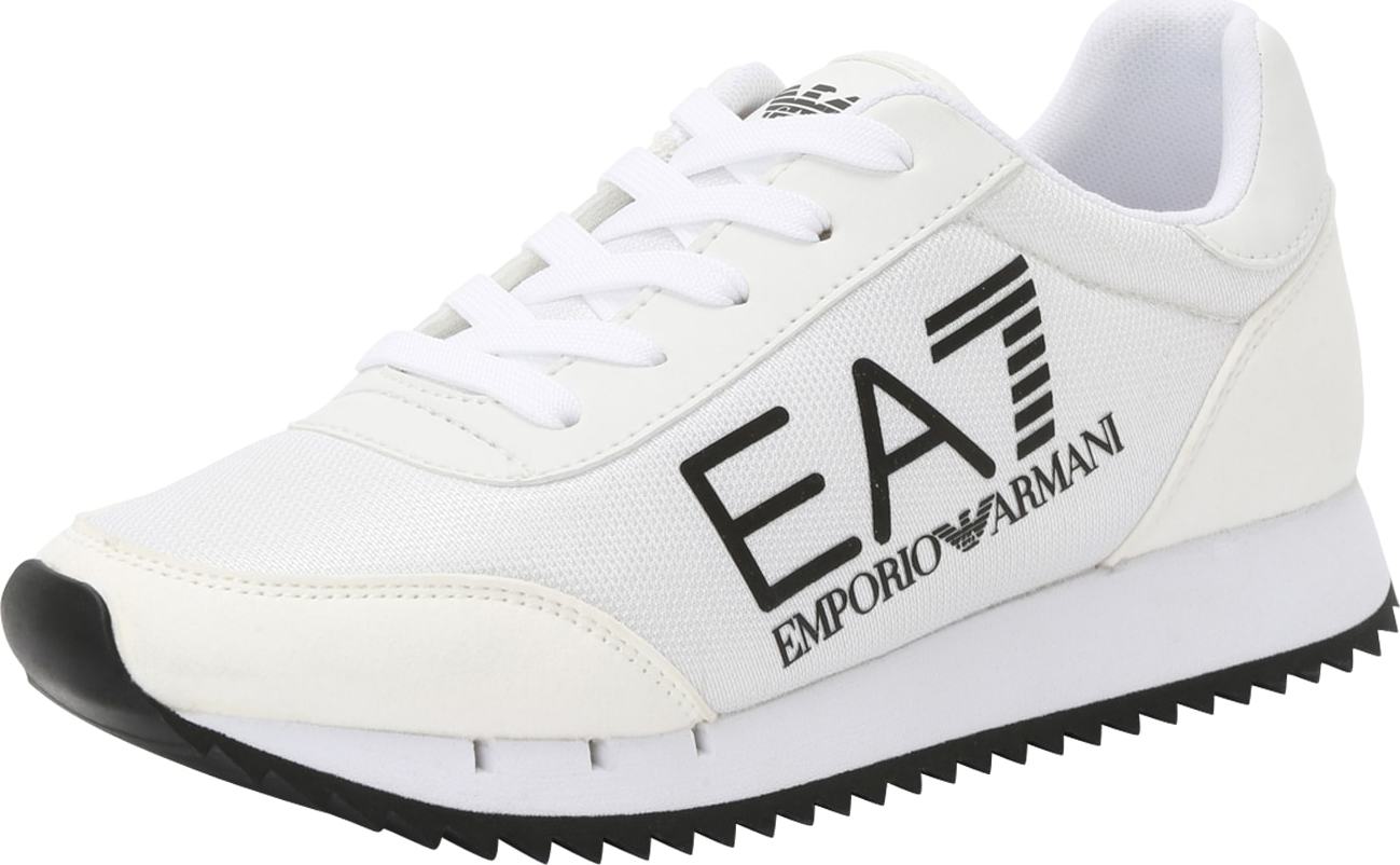 EA7 Emporio Armani Tenisky černá / bílá / offwhite