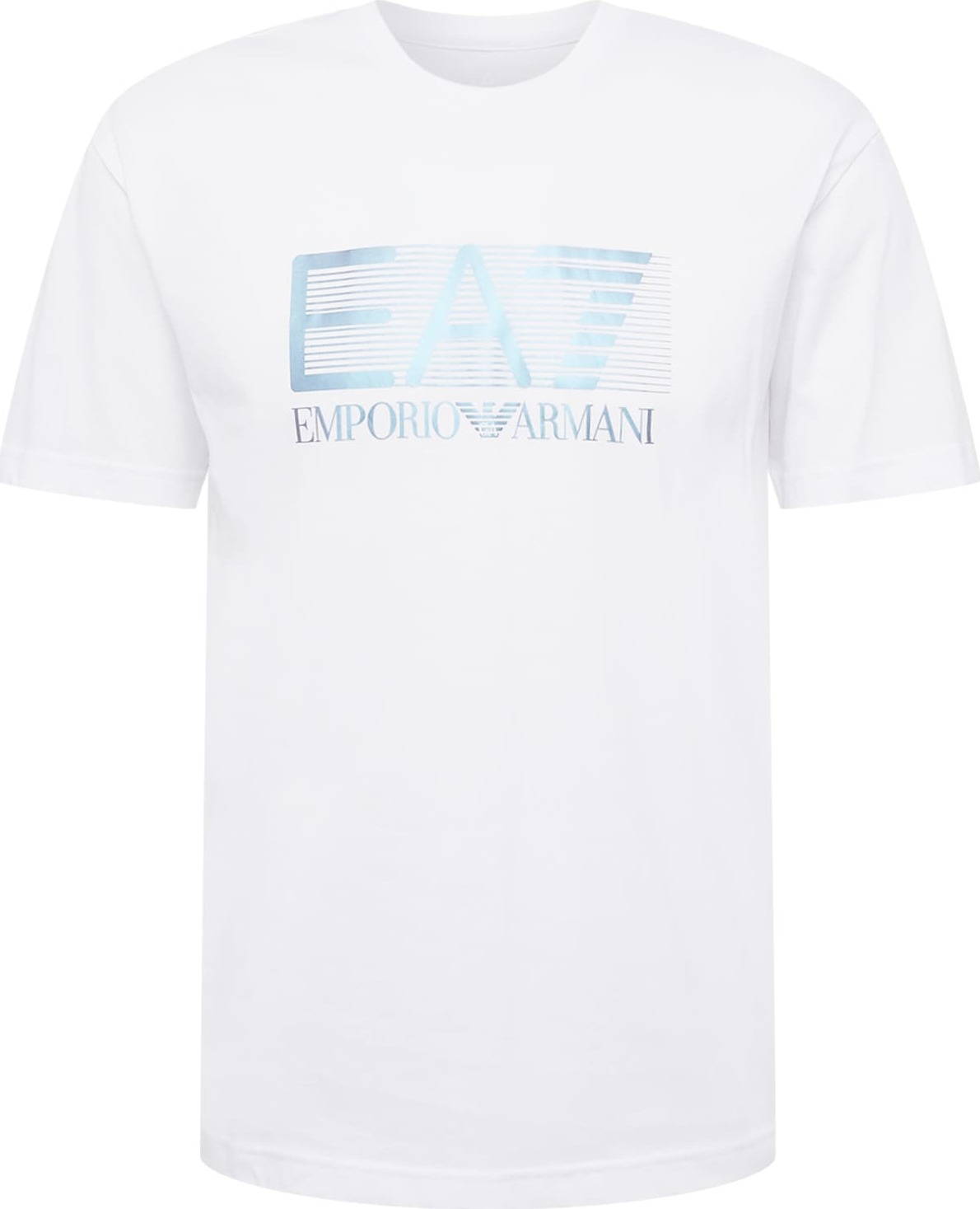 EA7 Emporio Armani Tričko modrá / světlemodrá / bílá