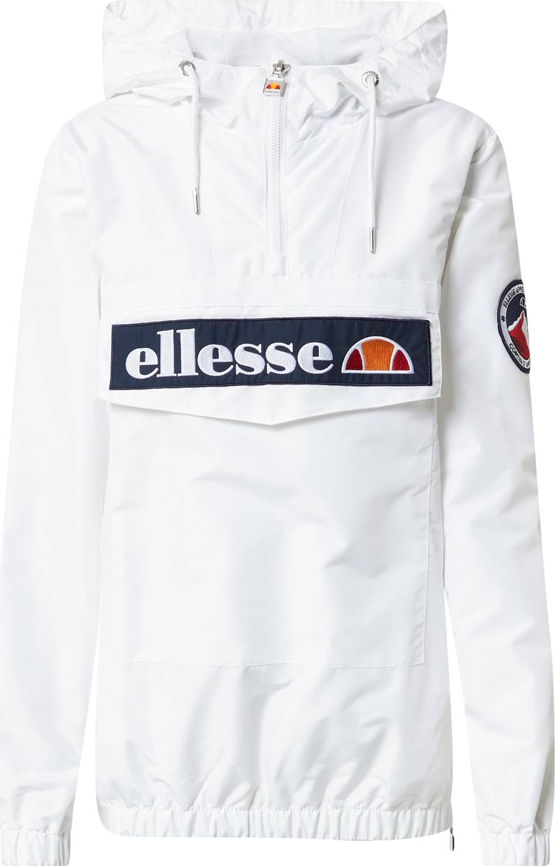 ELLESSE Přechodná bunda 'Montez' námořnická modř / svítivě oranžová / červená třešeň / bílá