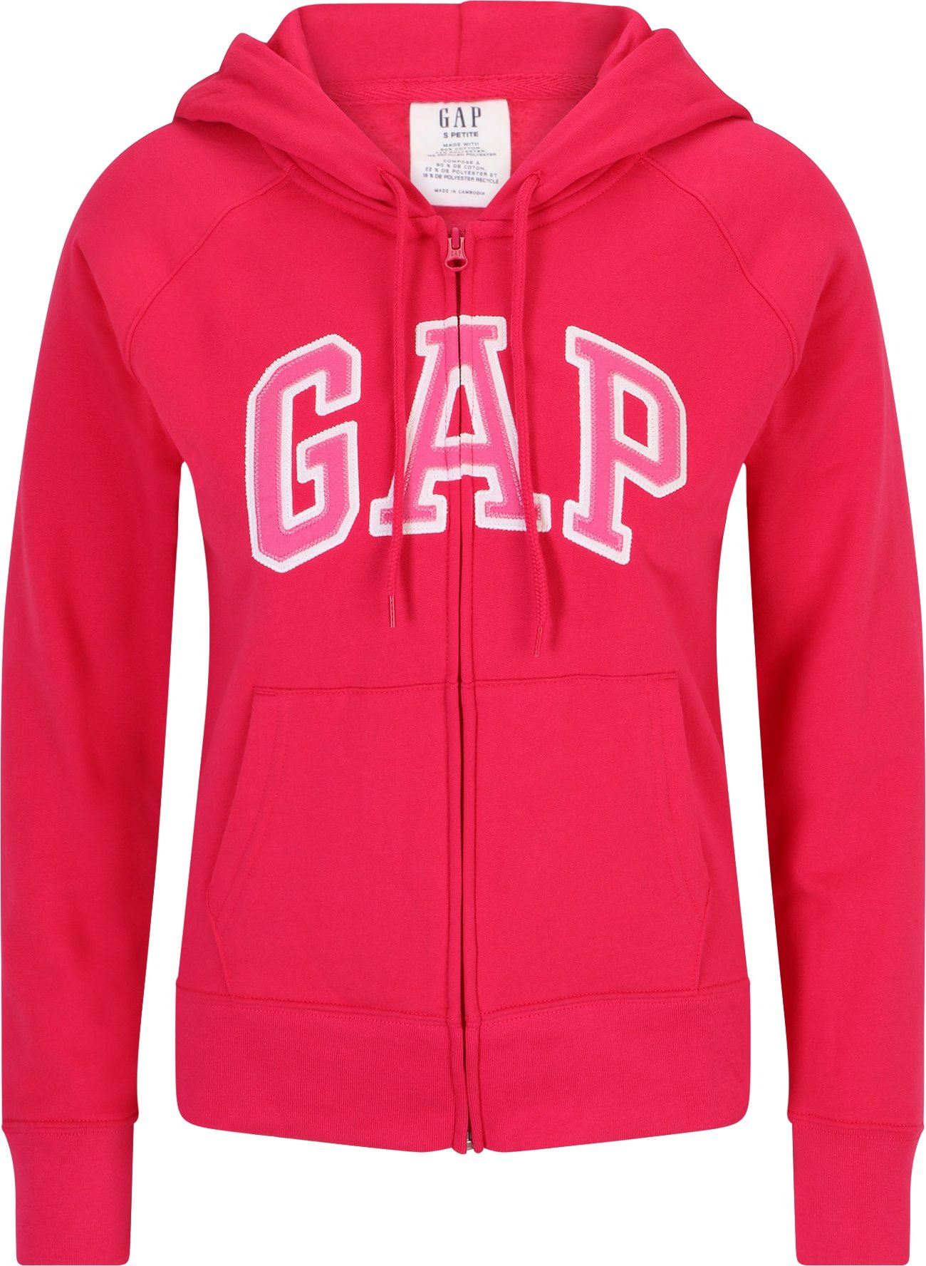 Gap Petite Mikina pink / světle růžová / bílá