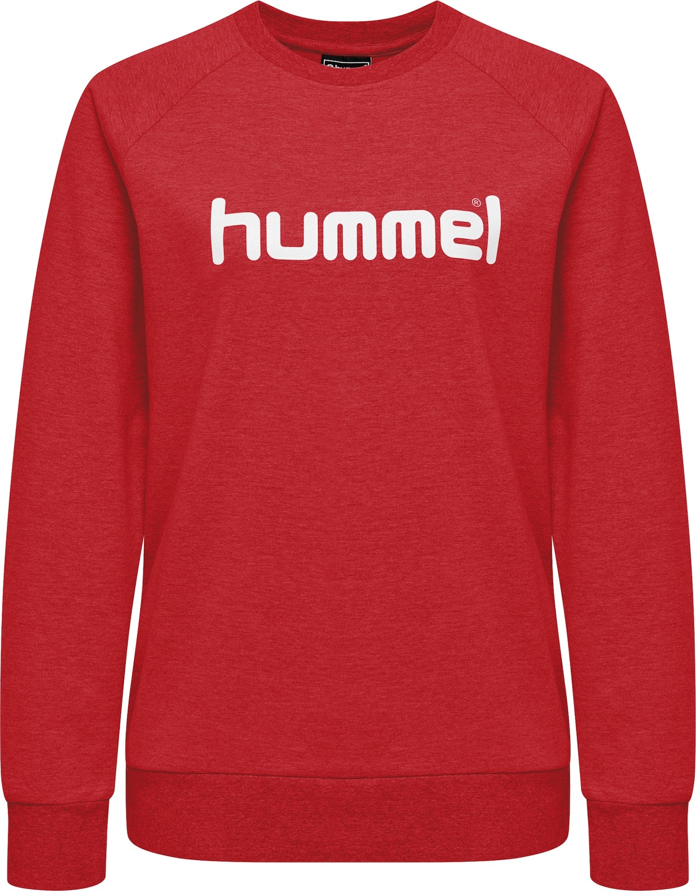 Hummel Sportovní mikina červený melír / bílá