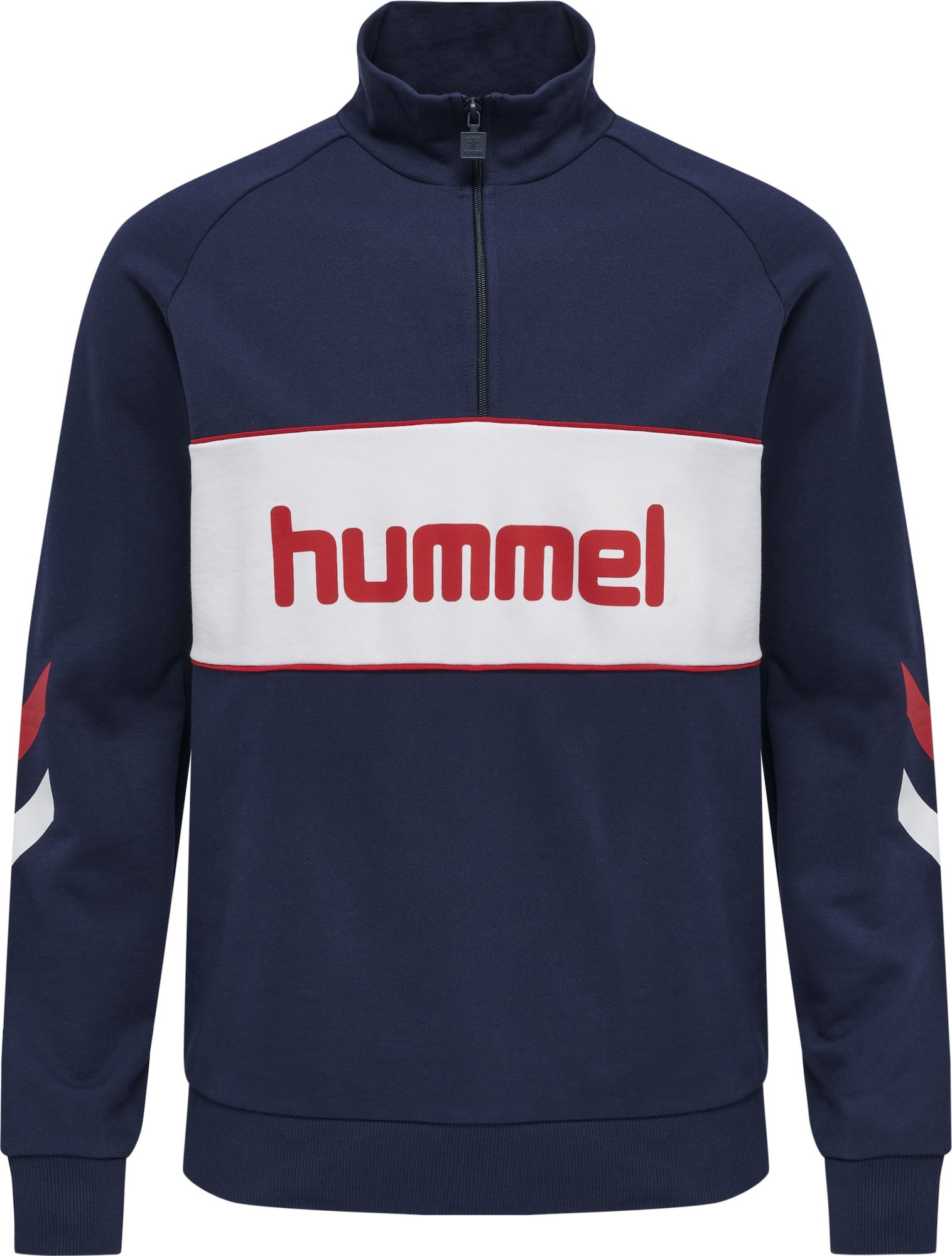 Hummel Sportovní mikina 'Durban' námořnická modř / červená / bílá