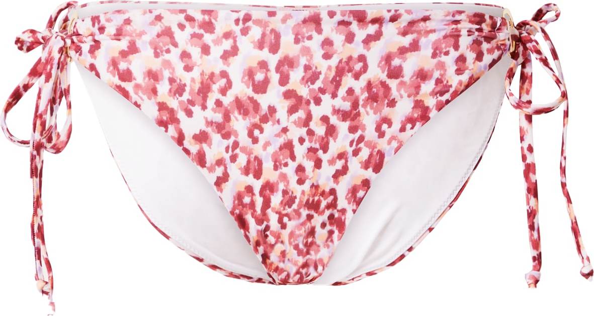 Hunkemöller Spodní díl plavek 'Tobago' béžová / starorůžová / tmavě růžová / bílá