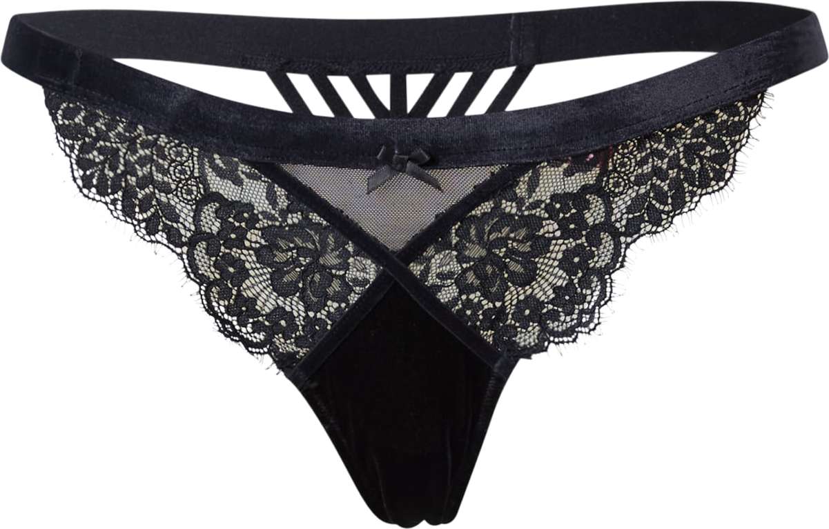 Hunkemöller Tanga 'Holly' černá