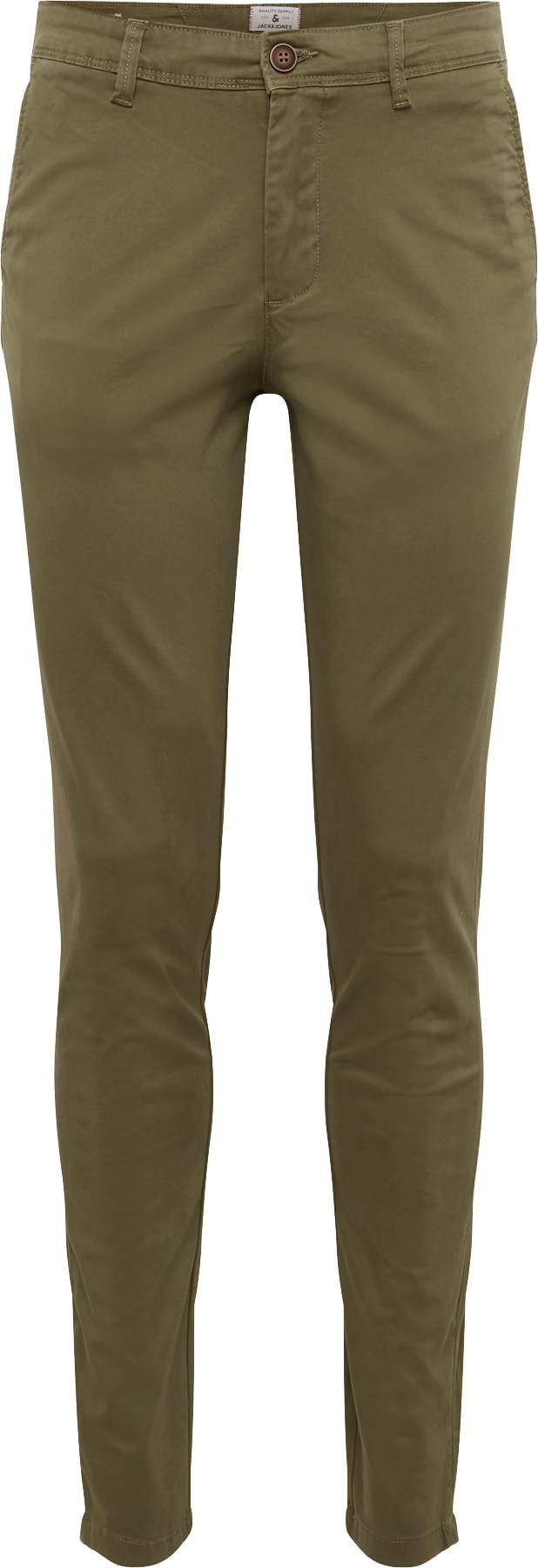 JACK & JONES Chino kalhoty 'Marco Bowie' olivová