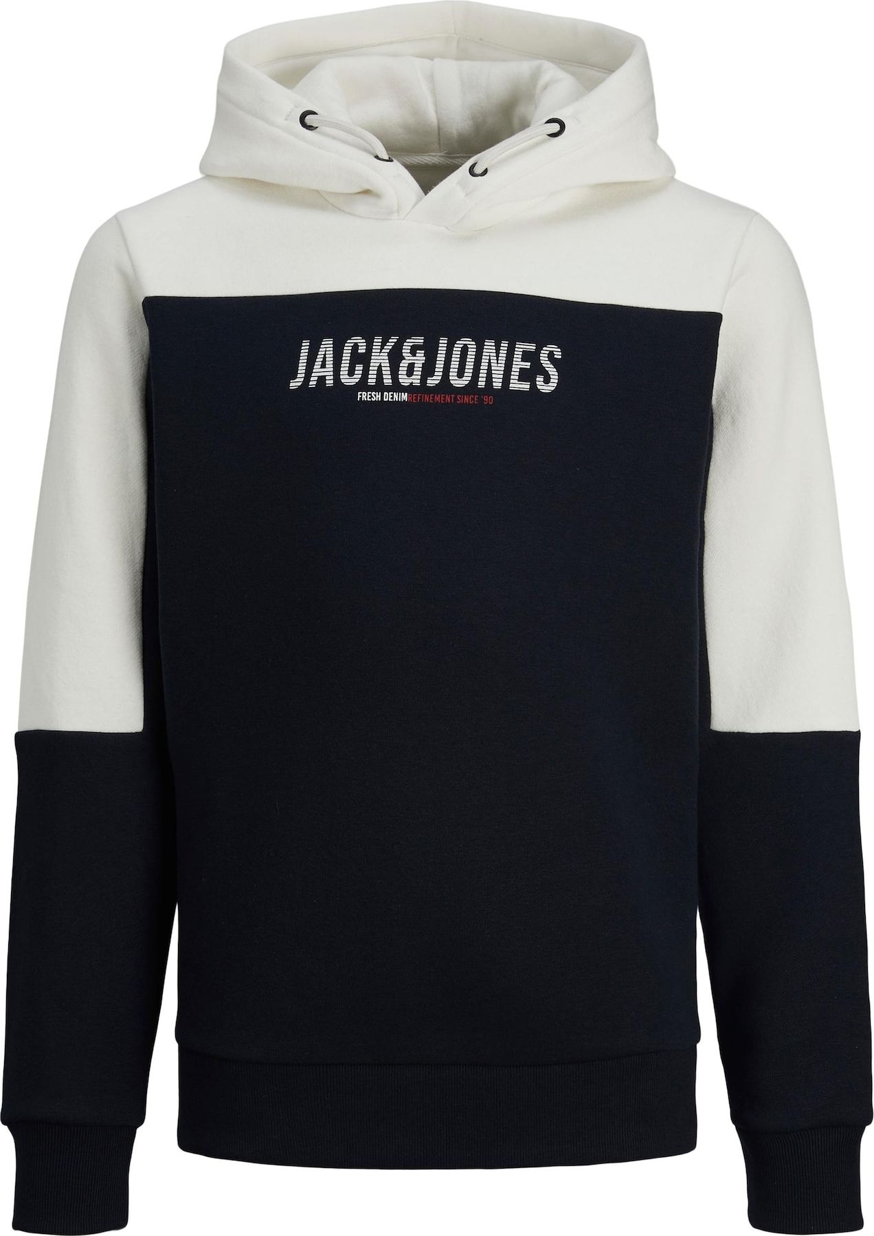 Jack & Jones Junior Mikina 'Edan' noční modrá / červená / bílá