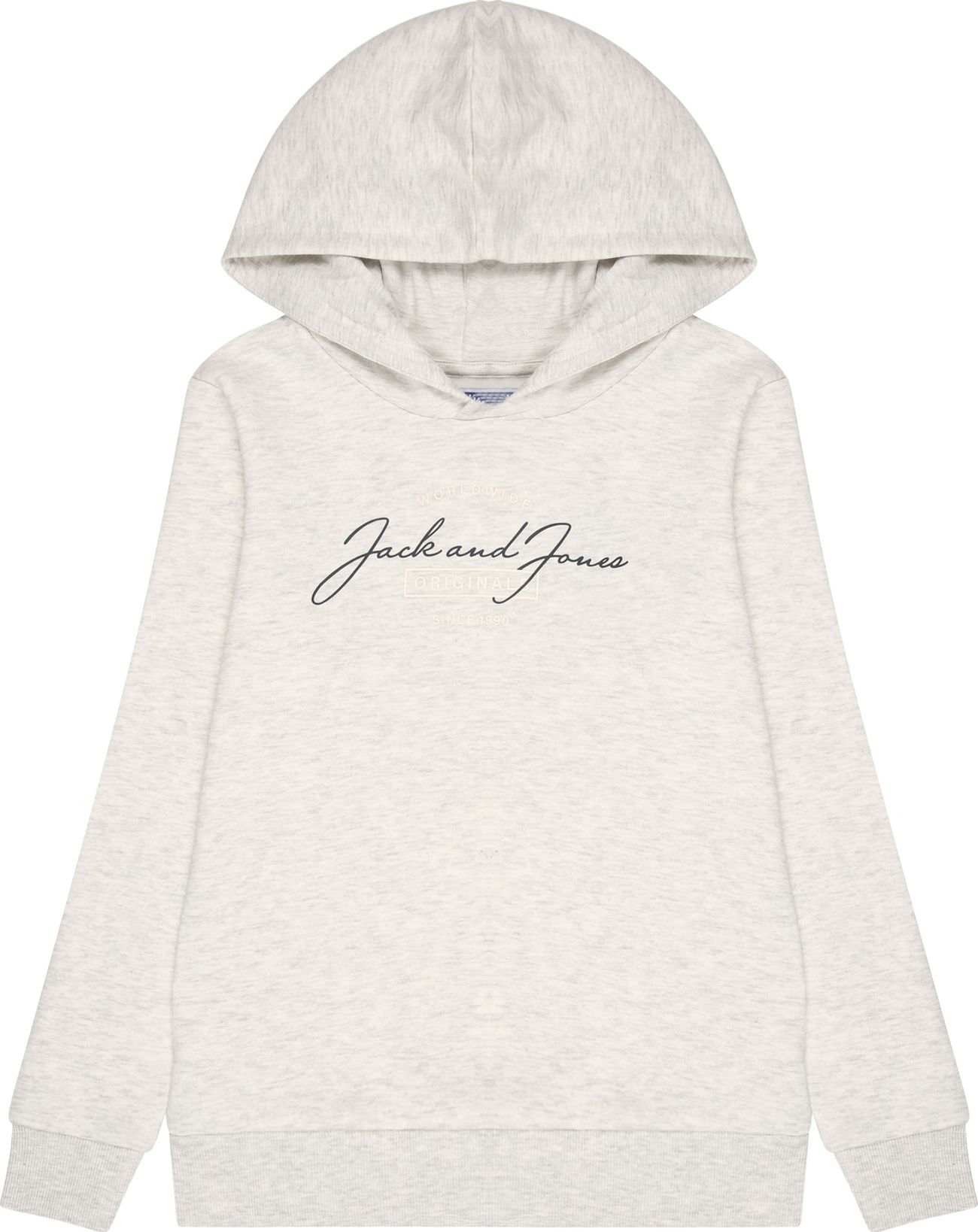 Jack & Jones Junior Mikina 'FERRY' černá / bílá / bílý melír