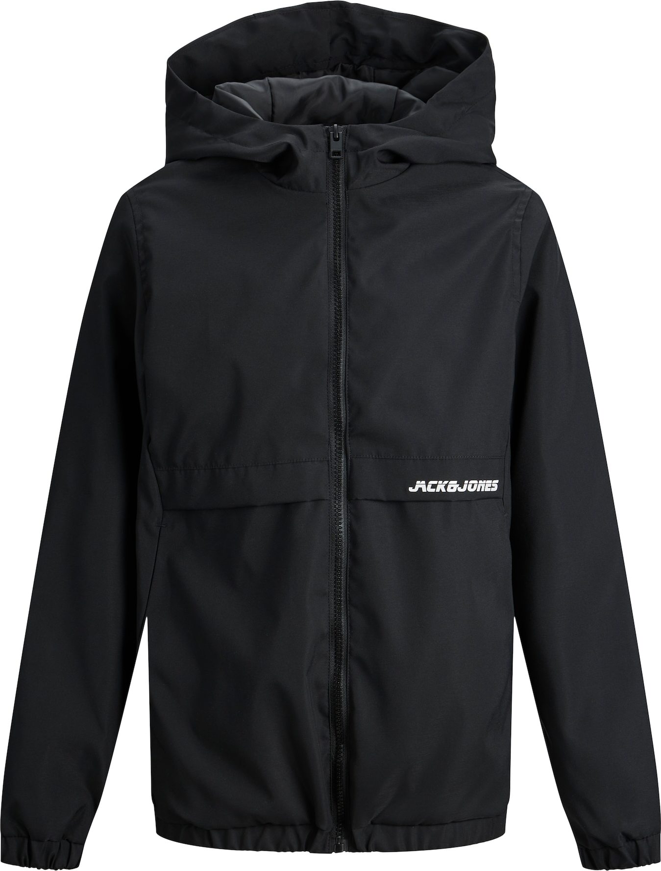 Jack & Jones Junior Přechodná bunda 'Barton' černá / bílá