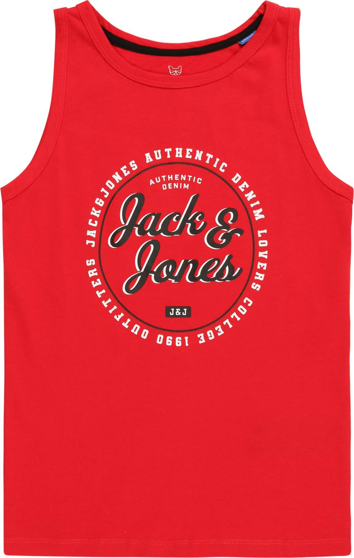 Jack & Jones Junior Tričko 'ANDY' červená / černá / bílá