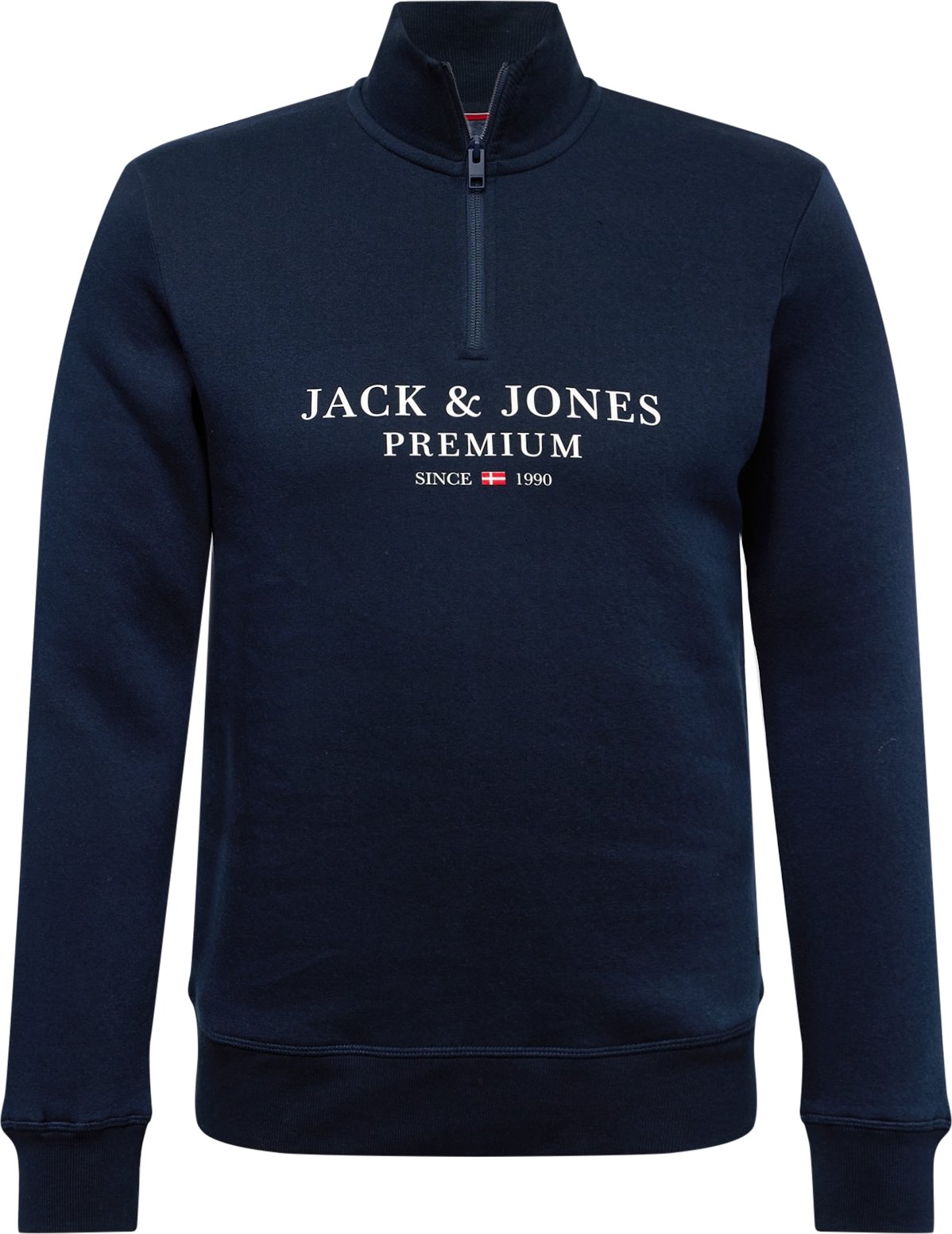 JACK & JONES Mikina 'BLUASTON' námořnická modř / červená / bílá