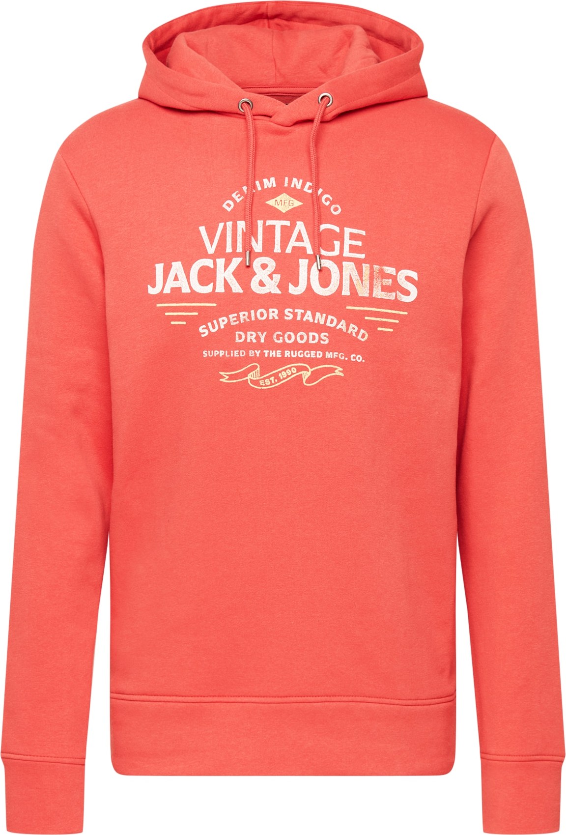 JACK & JONES Mikina 'BLUBOOSTER' grenadina / bílá