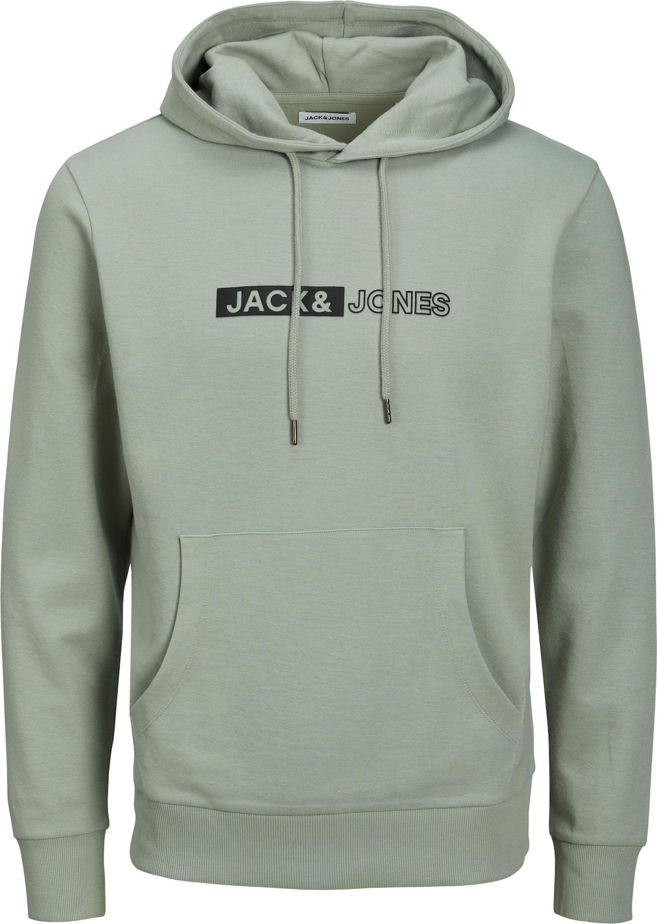 JACK & JONES Mikina 'Neo' pastelově zelená / černá