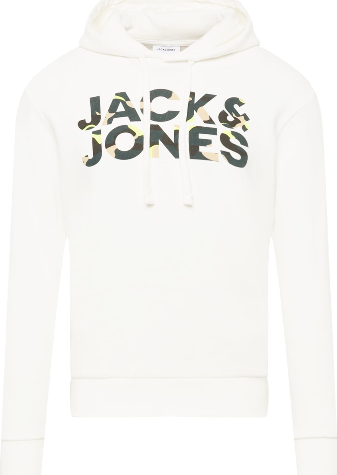 JACK & JONES Mikina 'Ramp' béžová / žlutá / jedle / bílá