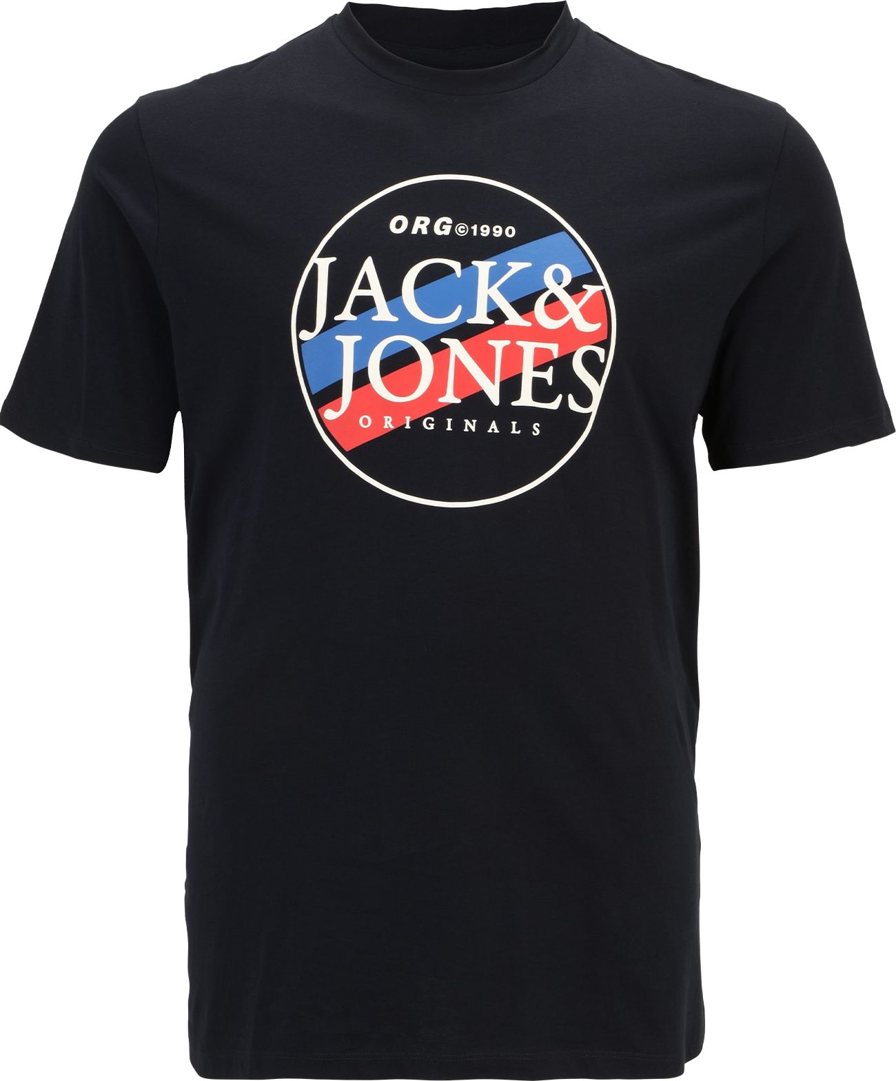 Jack & Jones Plus Tričko 'Codyy' modrá / noční modrá / červená / bílá