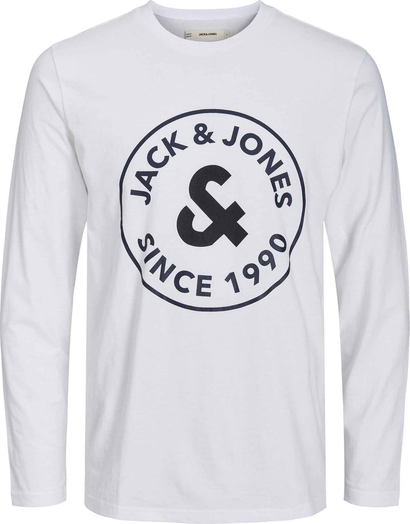 JACK & JONES Tričko 'AARON' tmavě modrá / offwhite