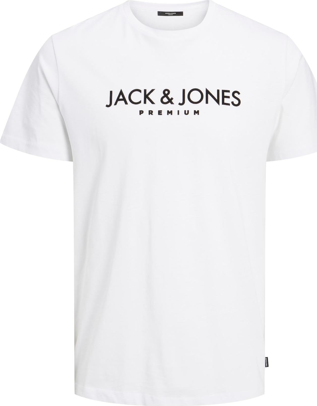 JACK & JONES Tričko 'Blajake' černá / bílá