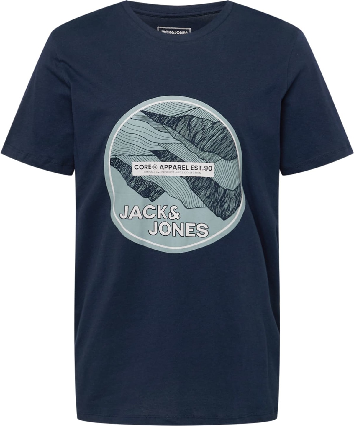 JACK & JONES Tričko 'BOOSTER' námořnická modř / mix barev