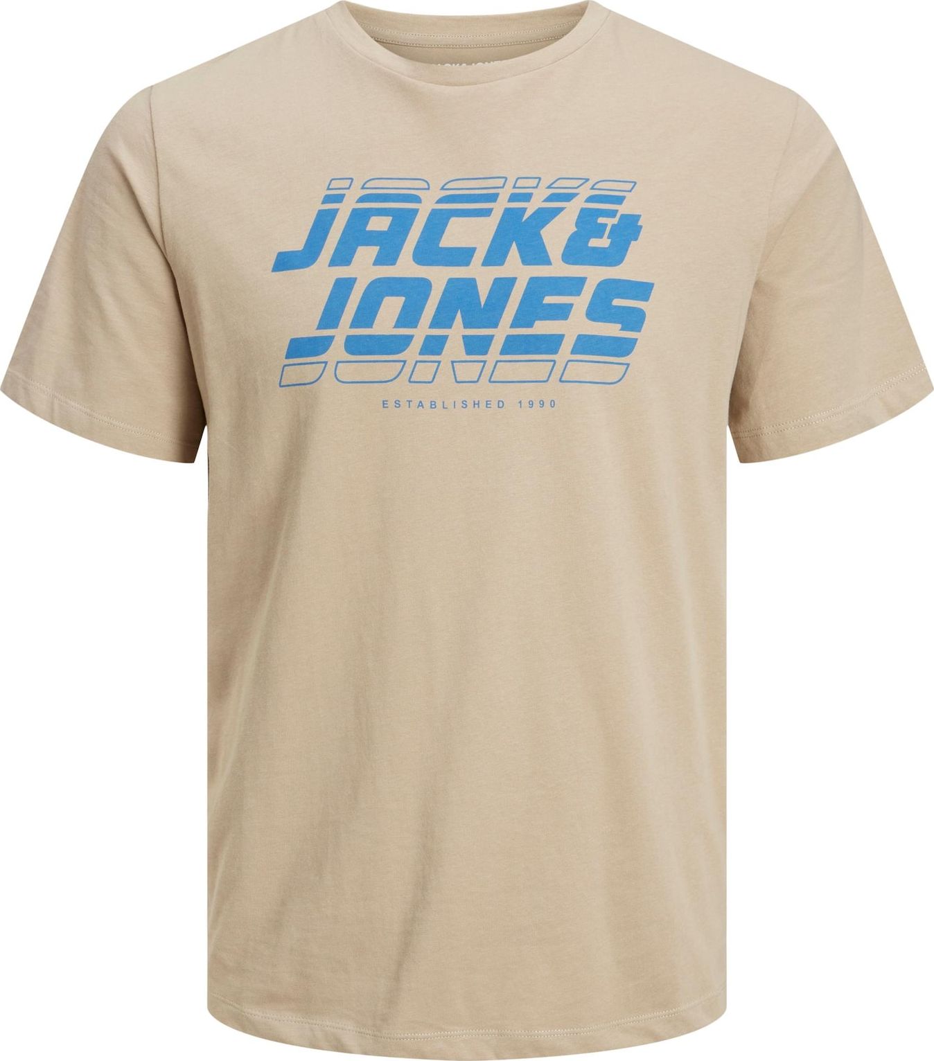 JACK & JONES Tričko 'ELLIOT' světlemodrá / kámen