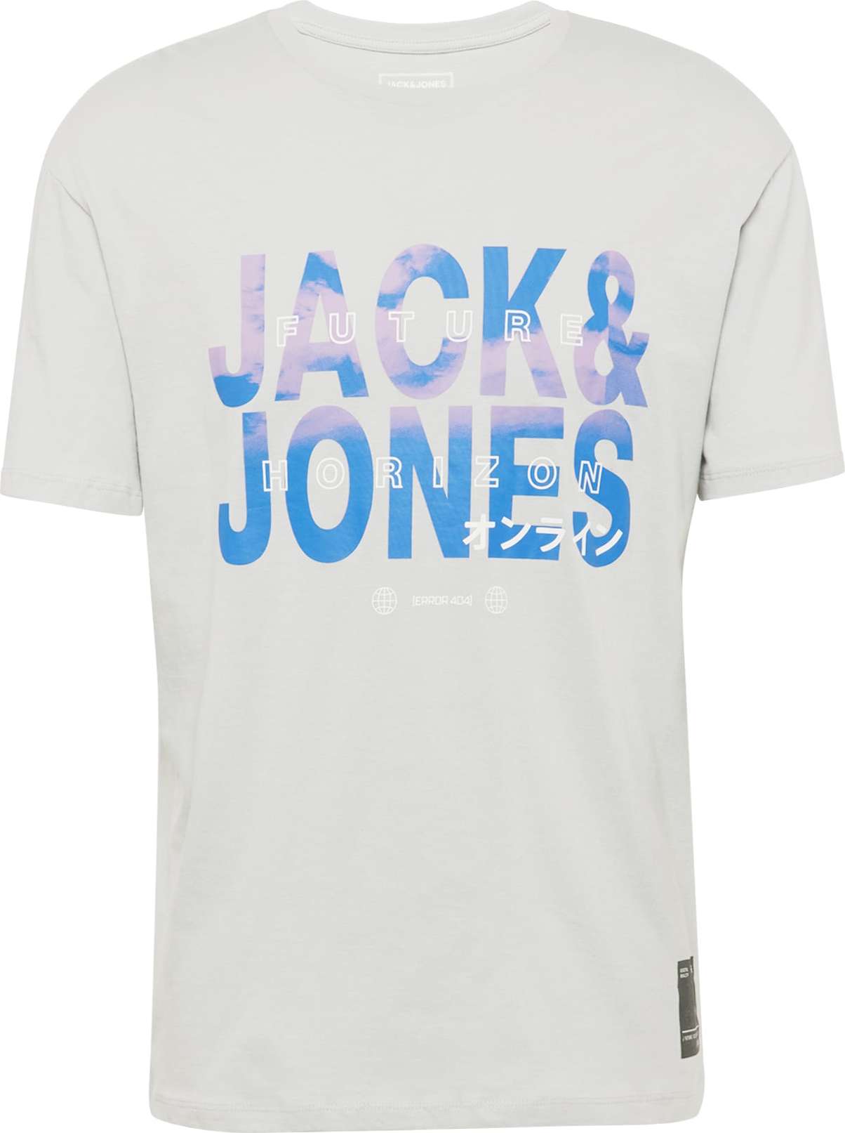 JACK & JONES Tričko 'FUTURE' světlemodrá / fialová / bílá