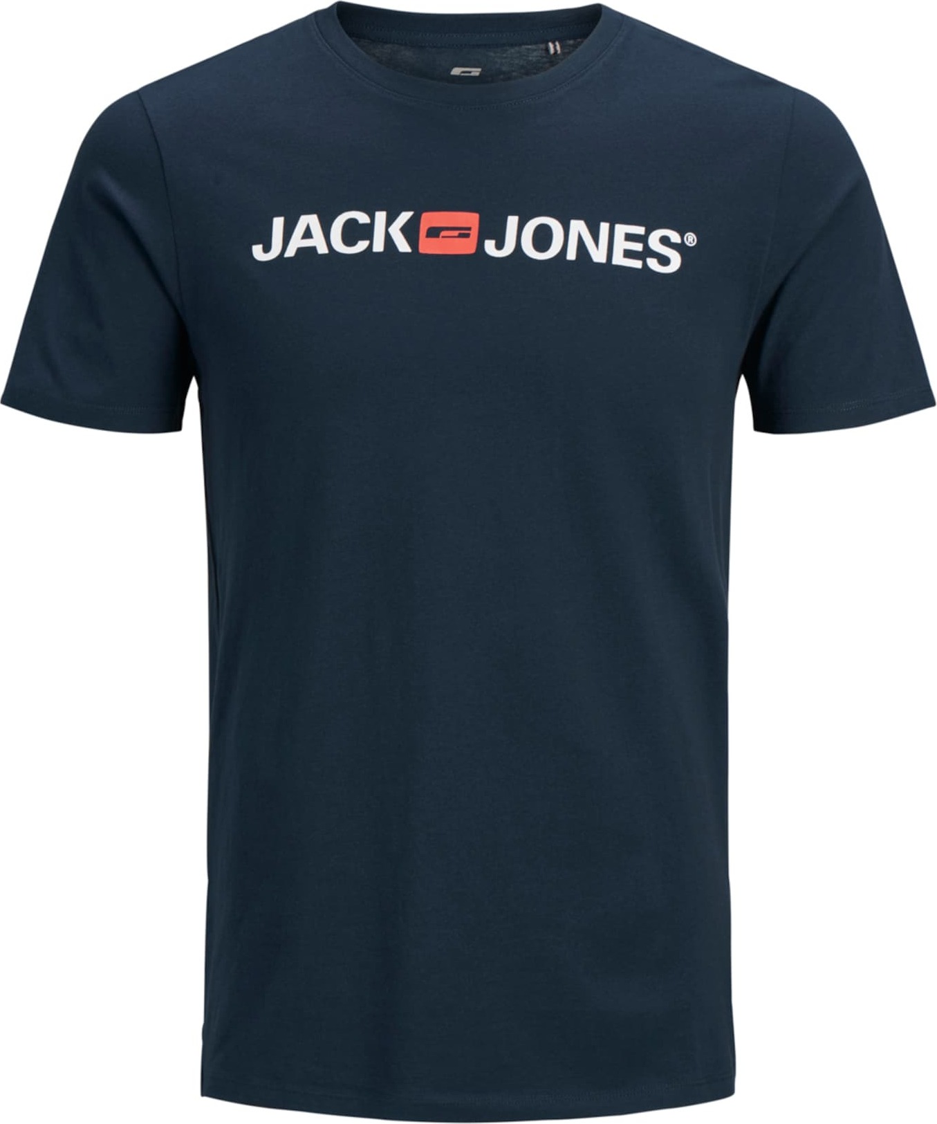 JACK & JONES Tričko noční modrá / červená / bílá