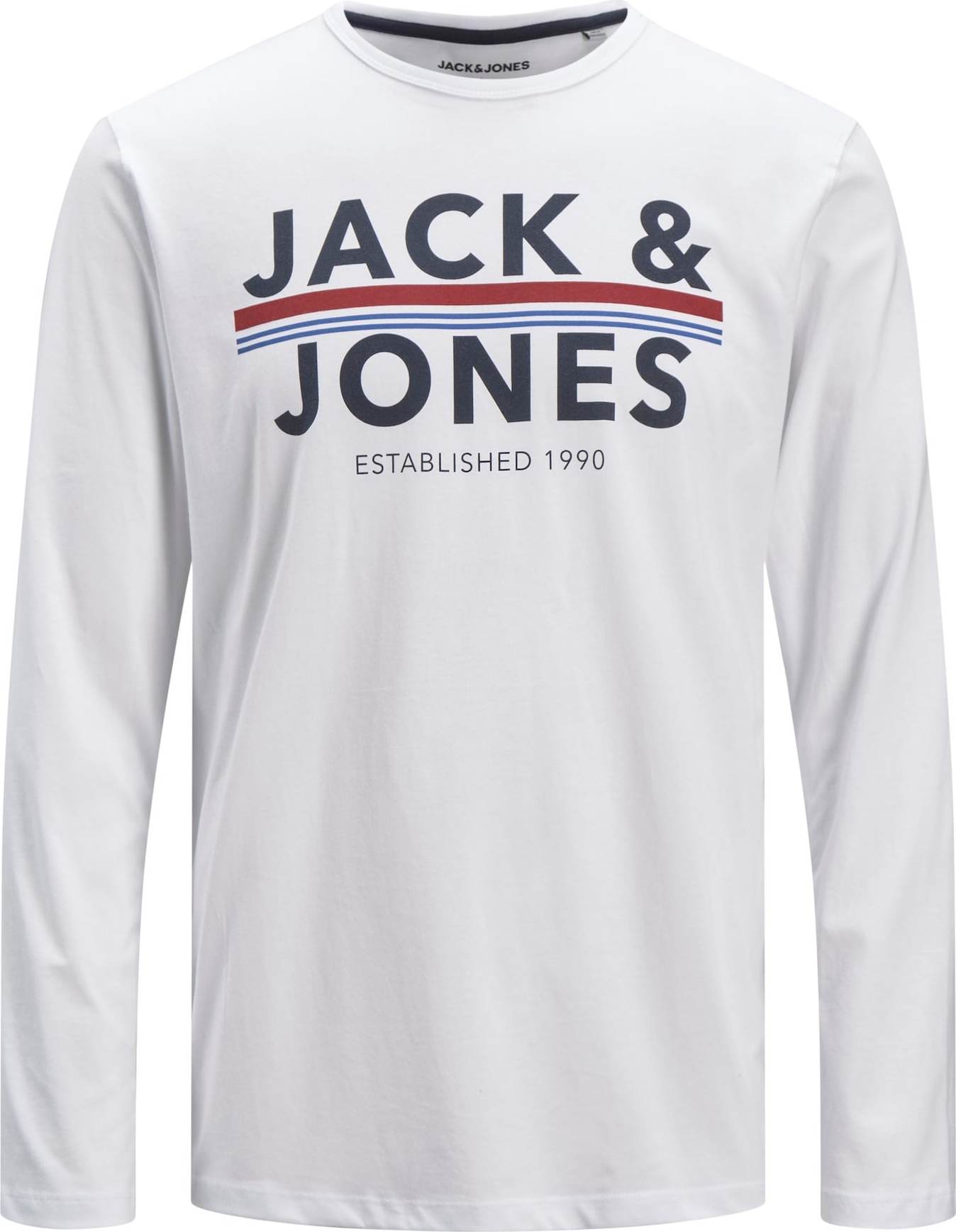 JACK & JONES Tričko 'Ron' modrá / kobaltová modř / červená / bílá