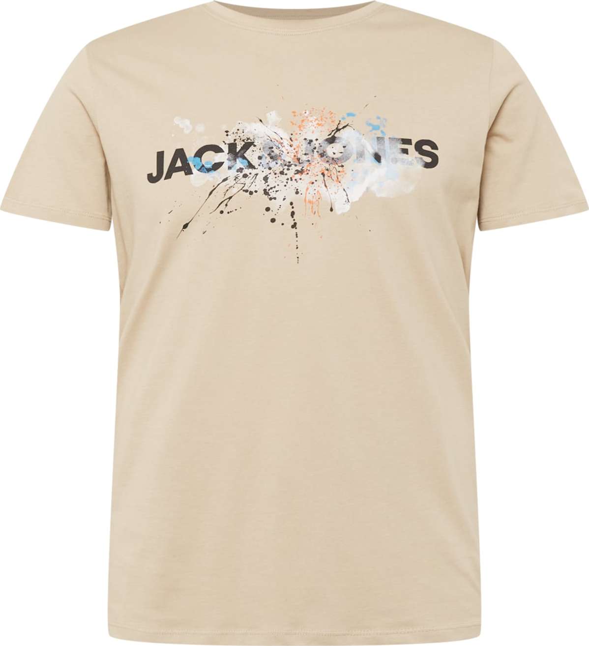 JACK & JONES Tričko 'TEAR' tmavě béžová / tyrkysová / černá / bílá