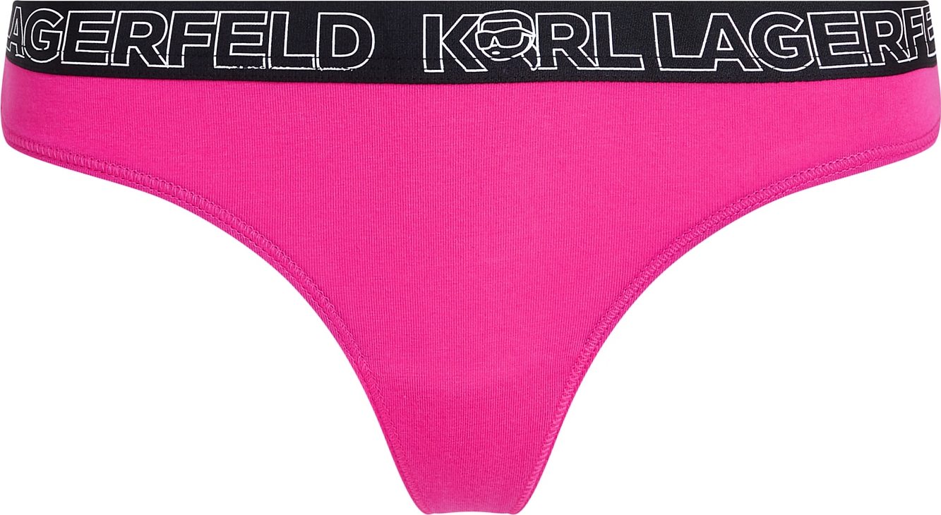 Karl Lagerfeld Kalhotky 'Ikonik 2.0' pink / černá / bílá