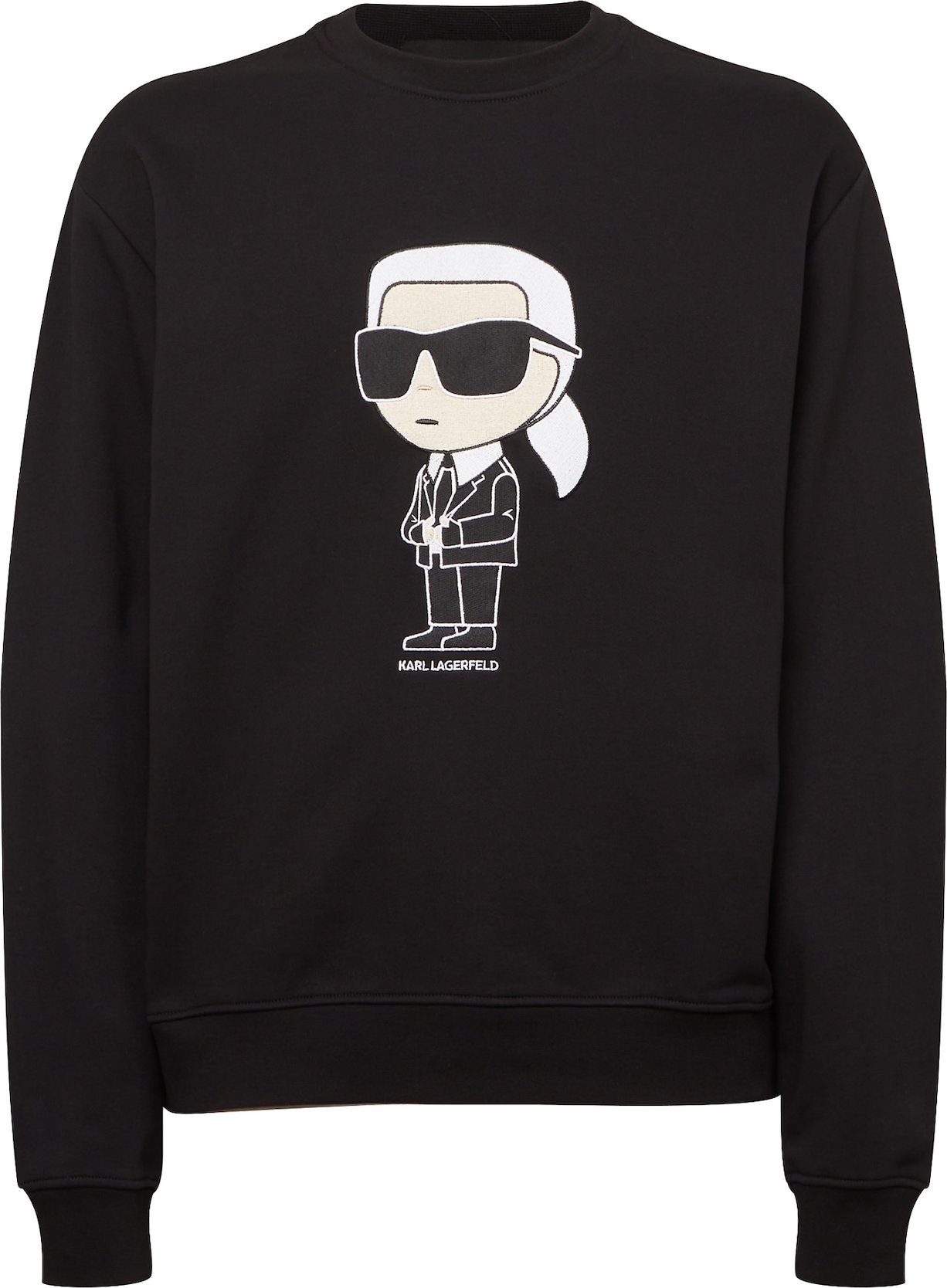 Karl Lagerfeld Mikina 'Ikonik' béžová / černá / bílá