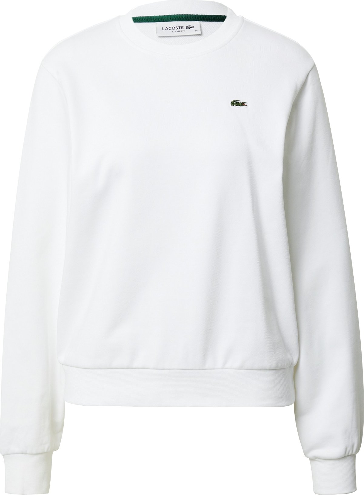 LACOSTE Mikina zelená / offwhite