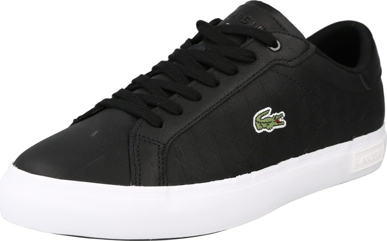 LACOSTE Tenisky 'POWERCOURT' zelená / červená / černá / bílá