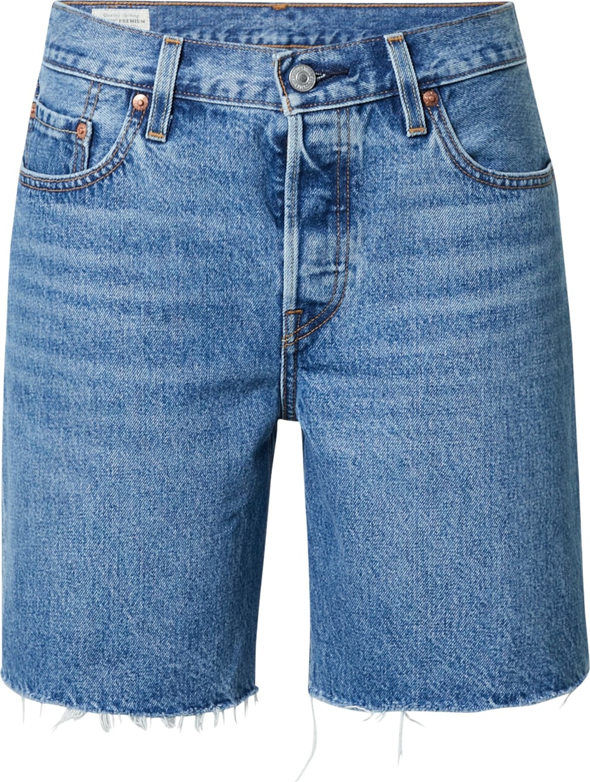 LEVI'S Džíny '501®90S SHORT LIGHT INDIGO - WORN IN' modrá džínovina