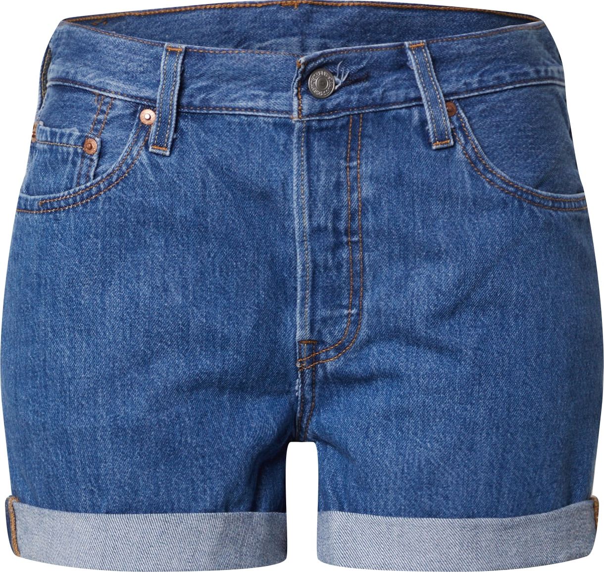 LEVI'S Džíny '501® SHORT LONG' modrá džínovina