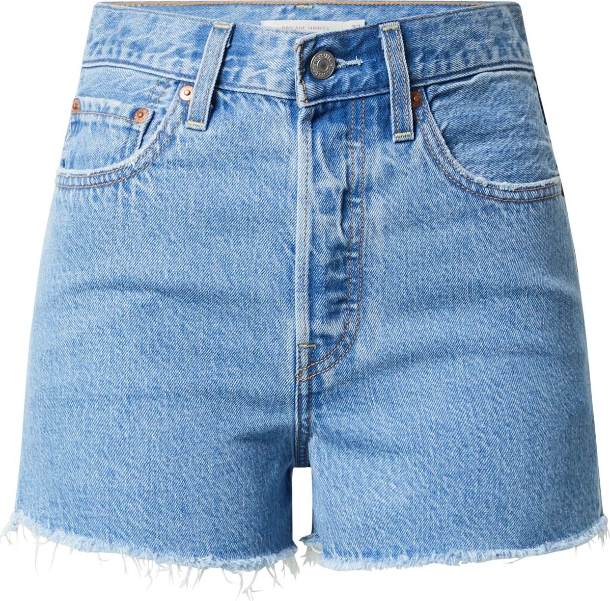 LEVI'S Džíny 'RIBCAGE SHORT LIGHT INDIGO - FLAT FINISH' světlemodrá