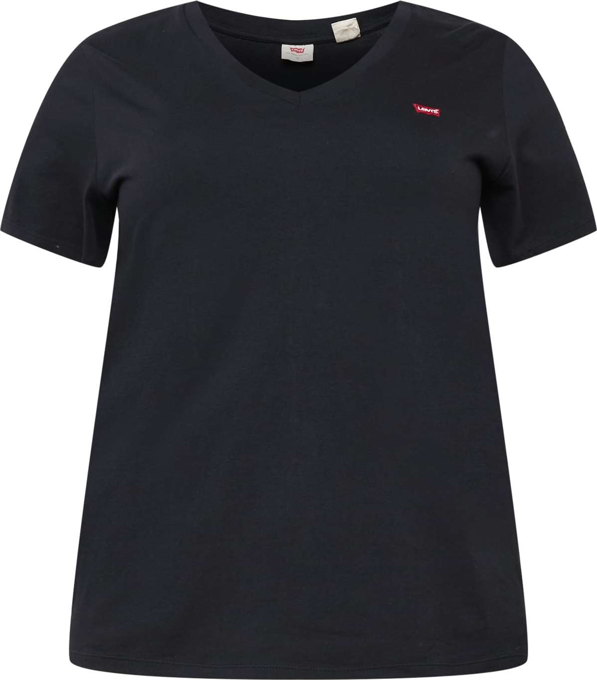 Levi's® Plus Tričko 'PL V NECK TEE BLACKS' melounová / černá / bílá